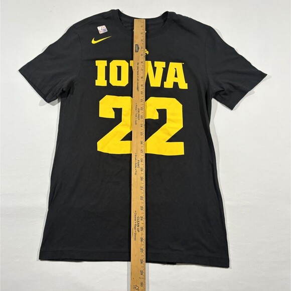 Nike Caitlin Clark Jersey T-Shirt Univeristy of Iowa Hawkeyes #22 BLK/YLW Sz S - Picture 4 of 8